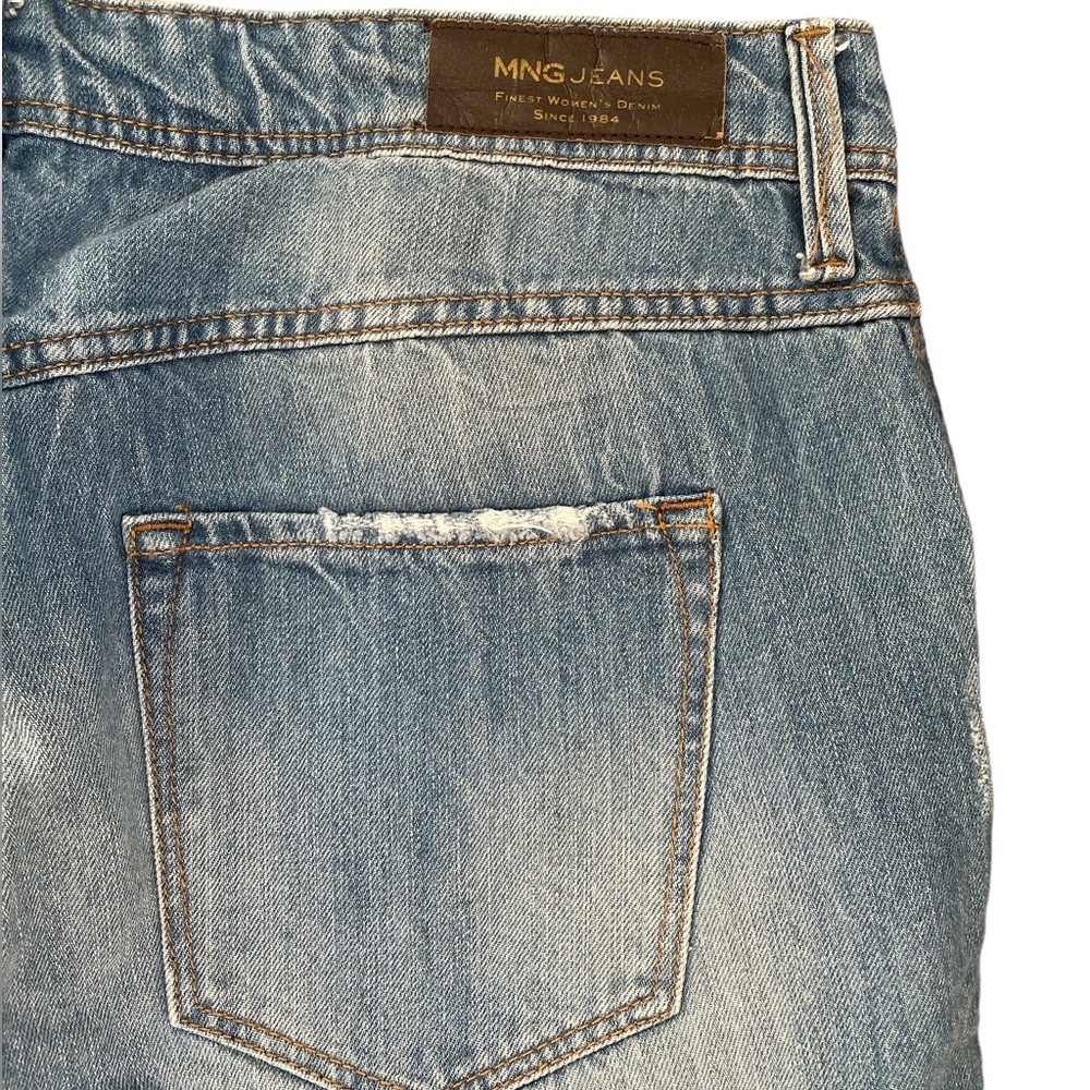 MNG Ripped Low Rise Ankle Jeans - Size 6 - Picture 3 of 4